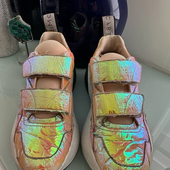 Stella McCartney Iridescent iridescent sneakers woman’s size 6 1/2 - 7 - Picture 2 of 16